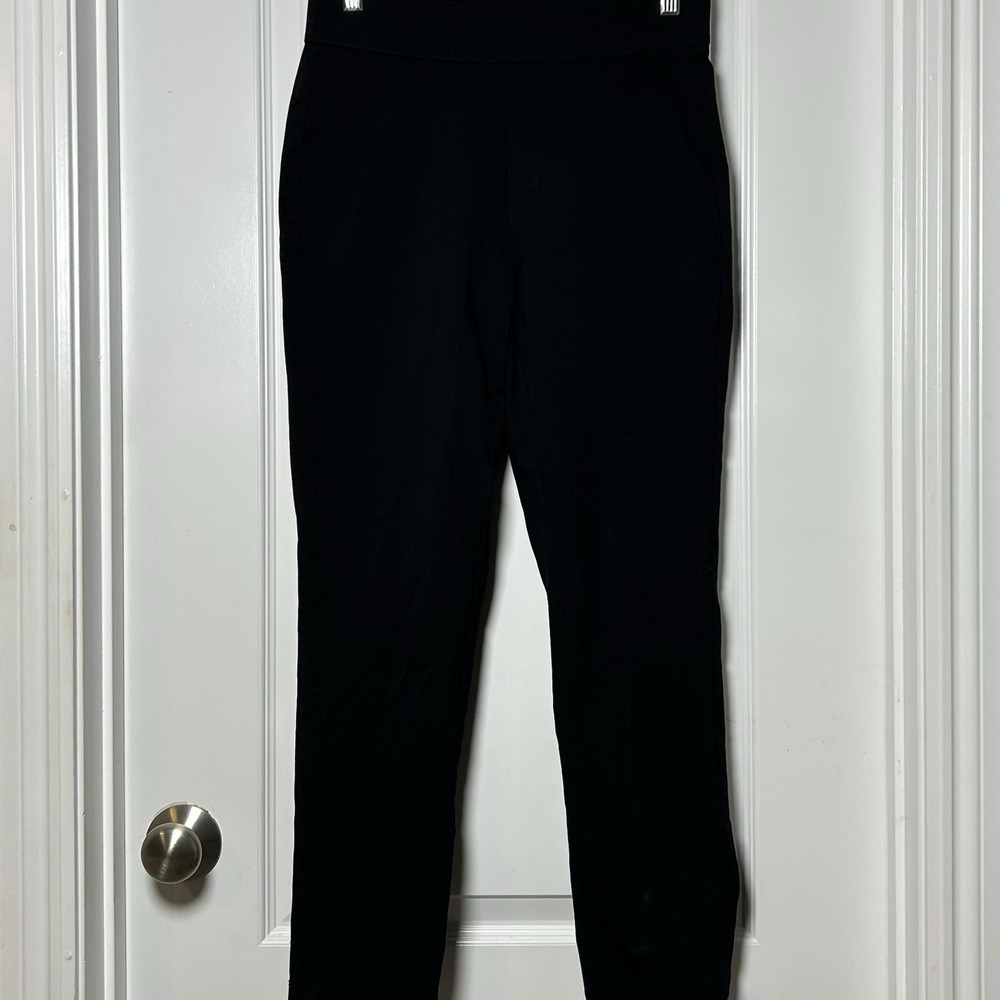Who What Wear Black High Waist Slim Straight Leg Trousers Sleek Office Style